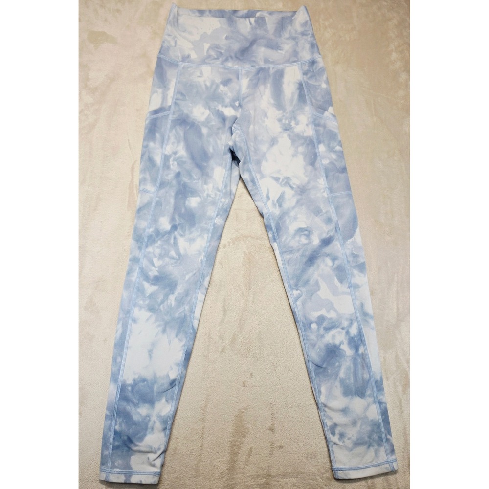 OFFLINE by Aerie The Hugger High Rise Leggings Blue Tie Dye Pockets Small S/P